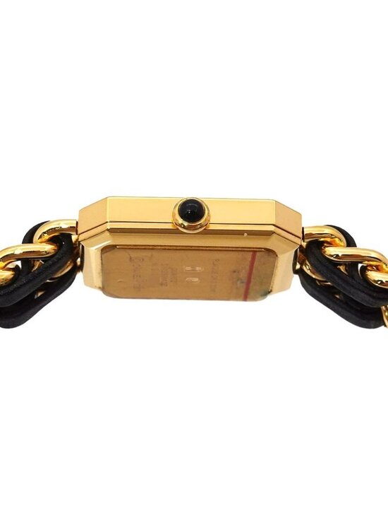 Chanel Premiere M Vintage Watch Black Gold Size main image 4